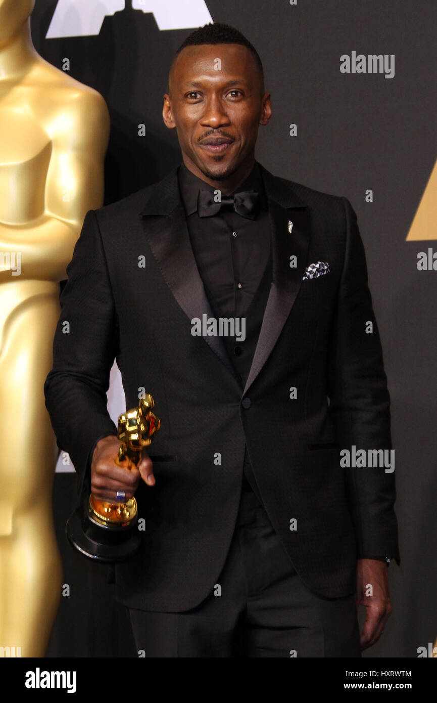 89th Annual Academy Awards (Oscar's) held at the Dolby Theatre - Press Room  Featuring: Mahershala Ali Where: Los Angeles, California, United States When: 26 Feb 2017 Stock Photo