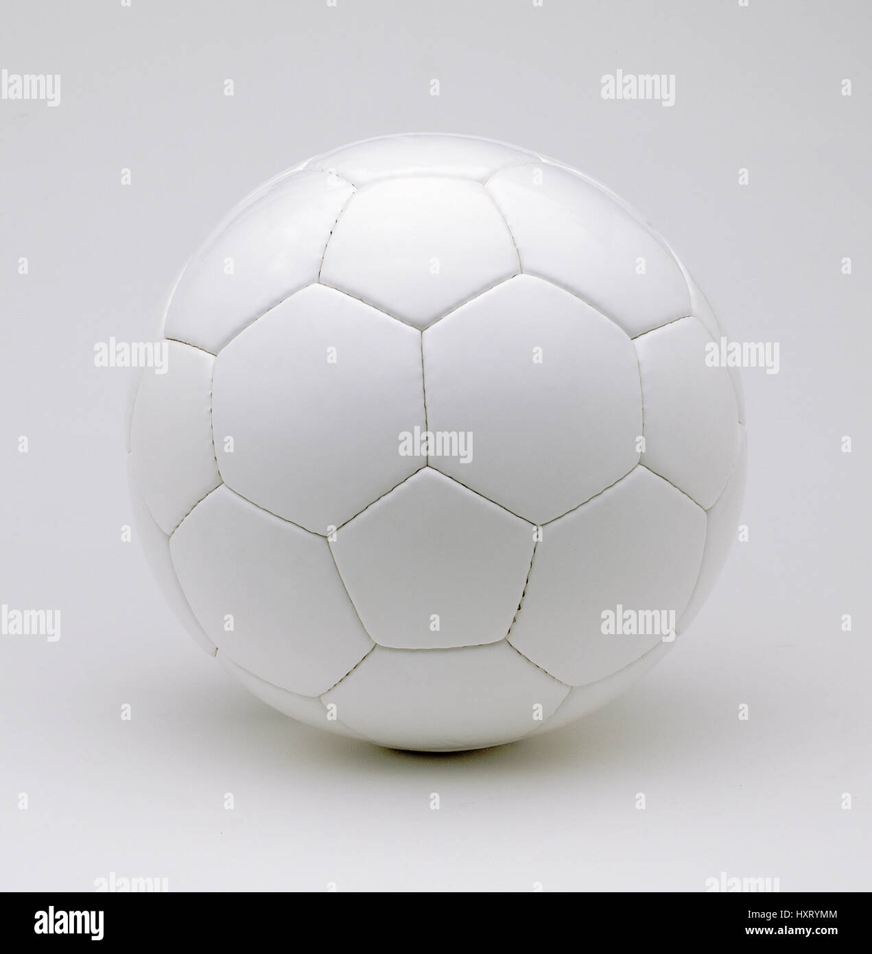 isolated white fotball ball on a white background Stock Photo - Alamy