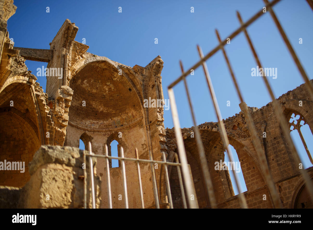 Famagusta, Northen Cyprus - Ruins of the cathedral of St George of the ...