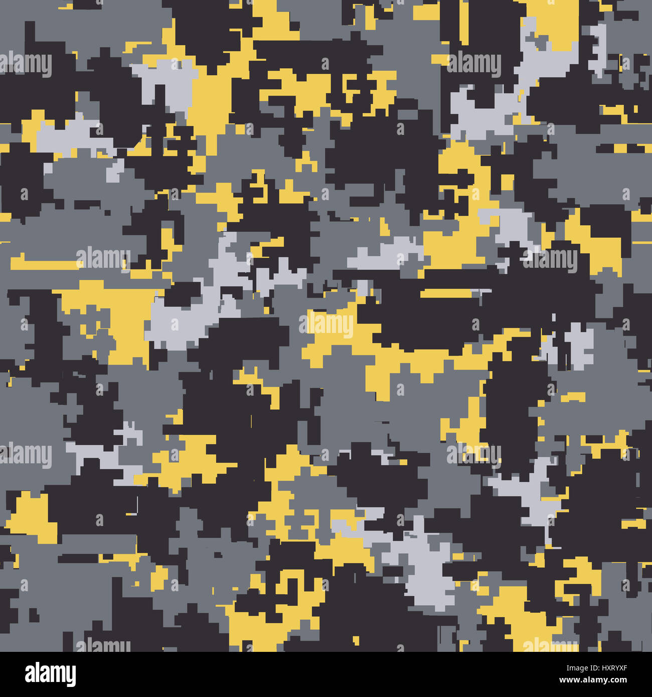 Digital camouflage seamless patterns Stock Photo