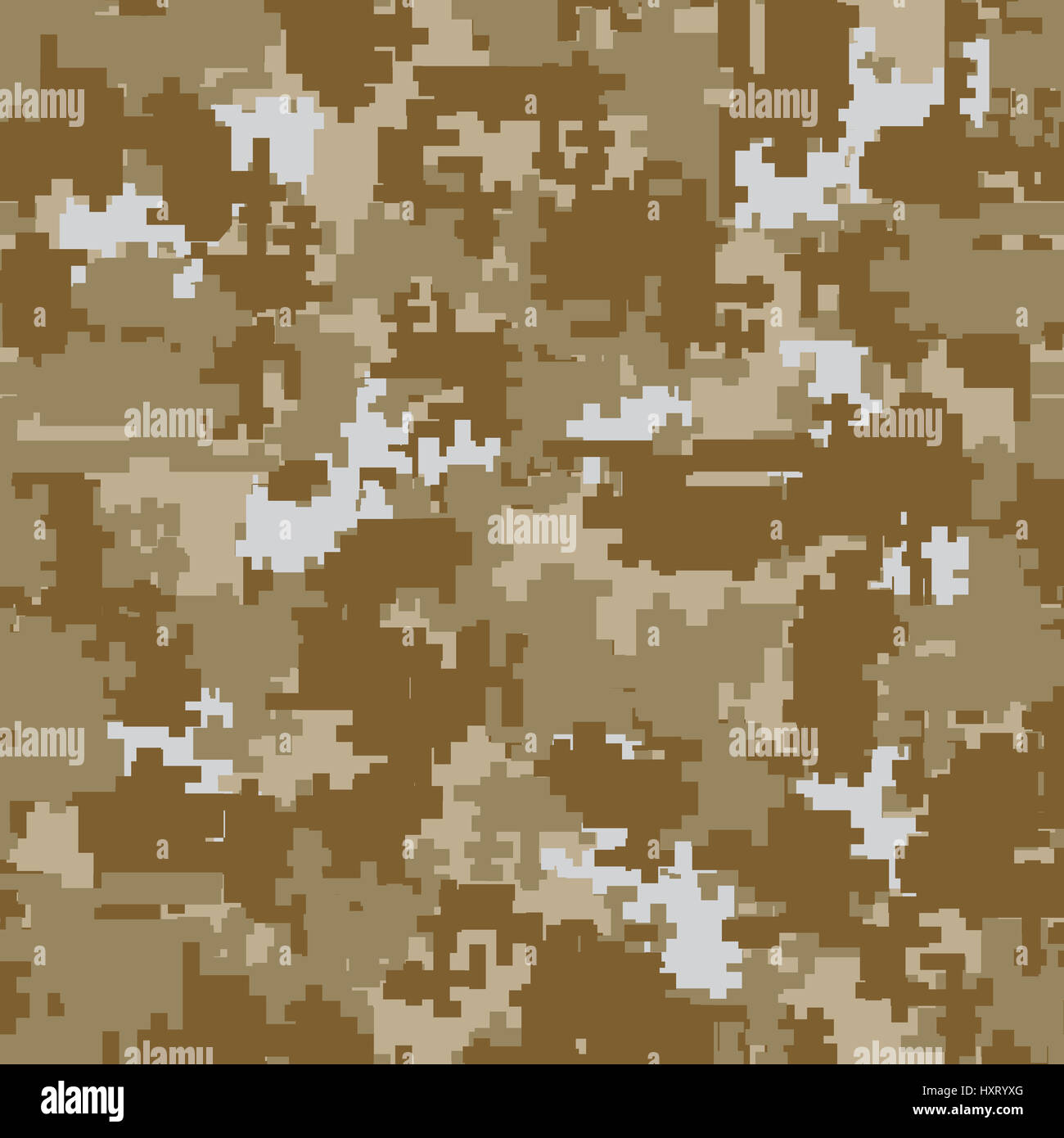 Digital camouflage seamless patterns Stock Photo