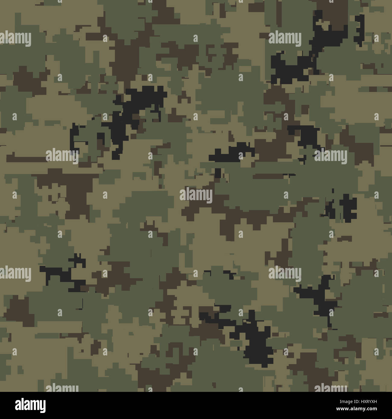 Digital camouflage seamless patterns Stock Photo