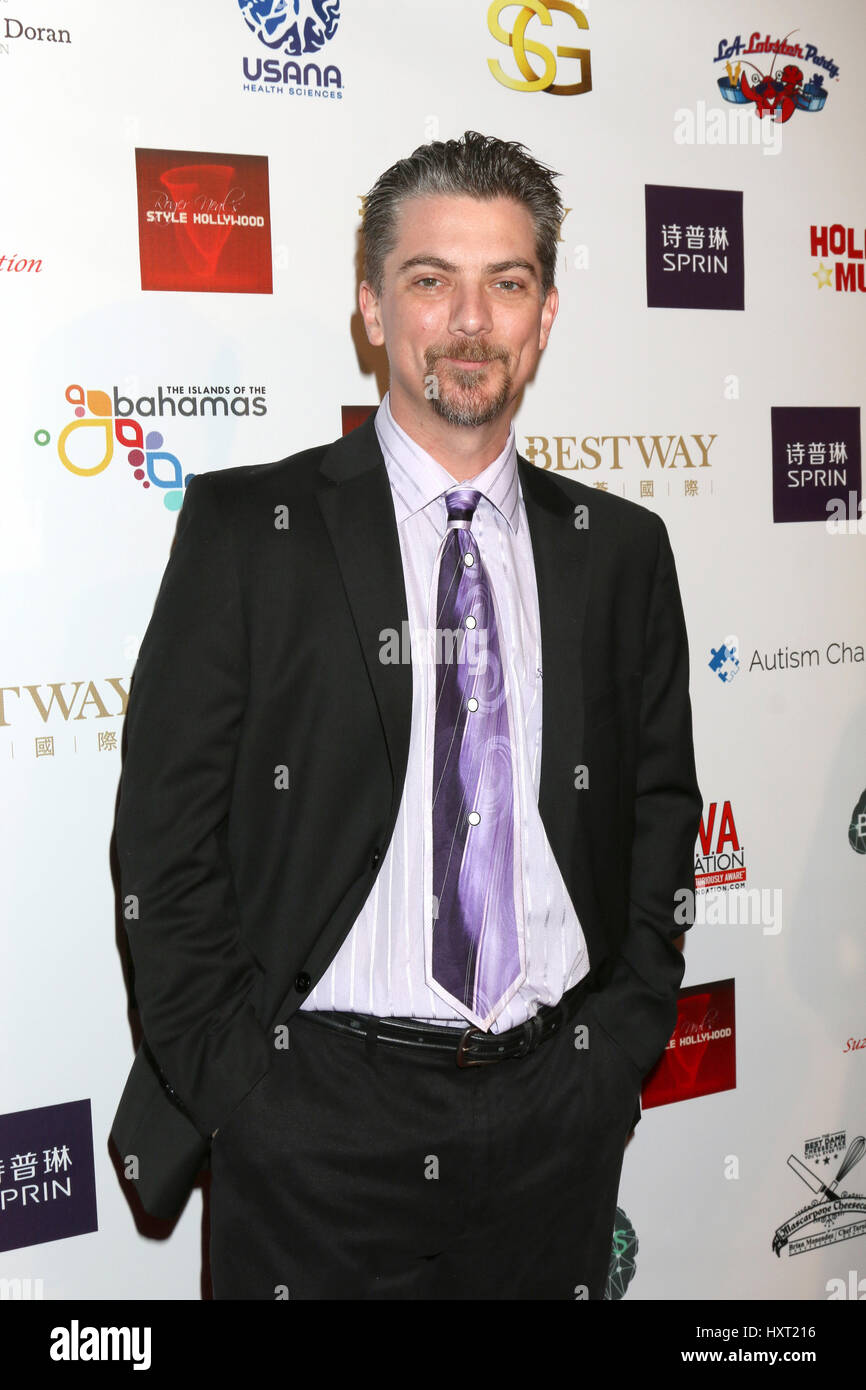 Jeremy Miller attending the Style Hollywood Oscar Viewing Dinner at the Hollywood Museum in Los Angeles, California.  Featuring: Jeremy Miller Where: Los Angeles, California, United States When: 26 Feb 2017 Stock Photo