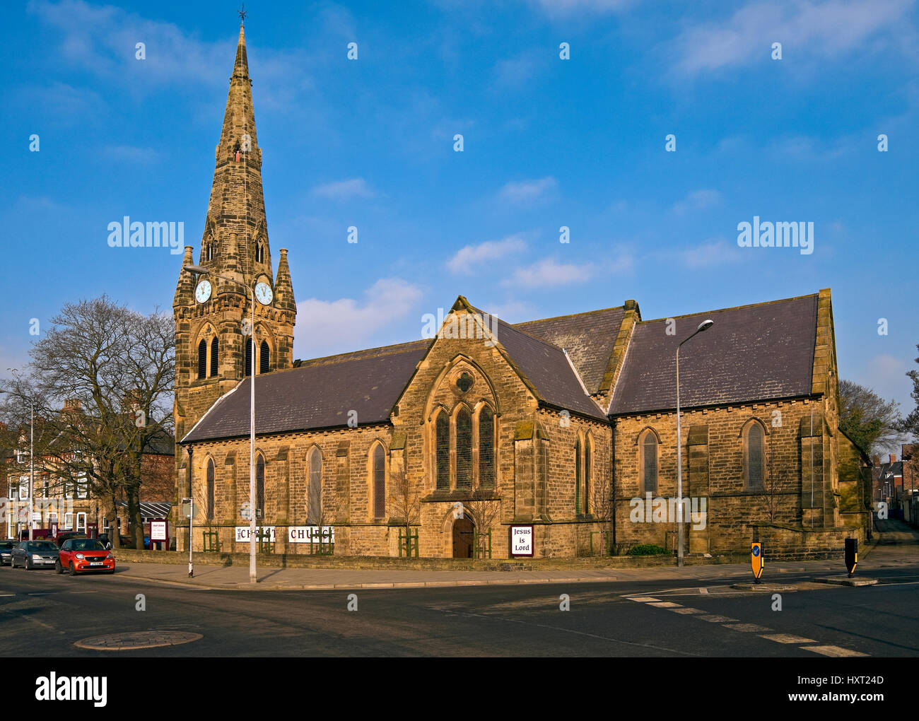 Christ Church Quay Road in winter Bridlington East Yorkshire England UK
