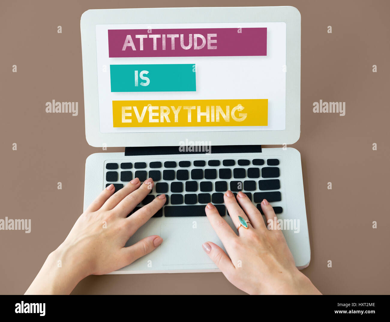 Attitude is Everything Be Your Own Stock Photo