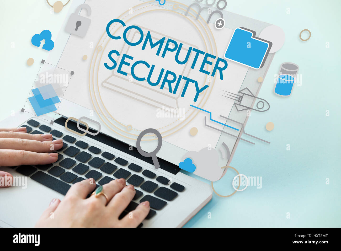 Computer Security Invention Connection Stock Photo