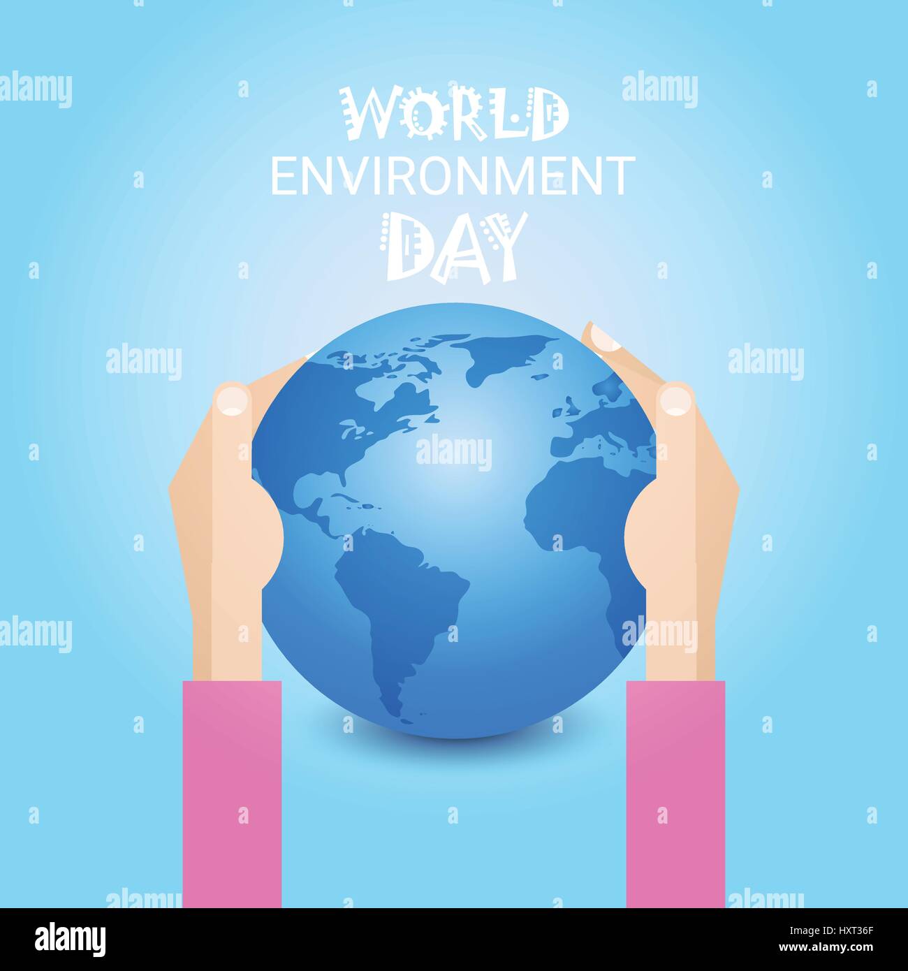Hand Hold Earth Day Global Ecological World Protection Holiday Concept ...