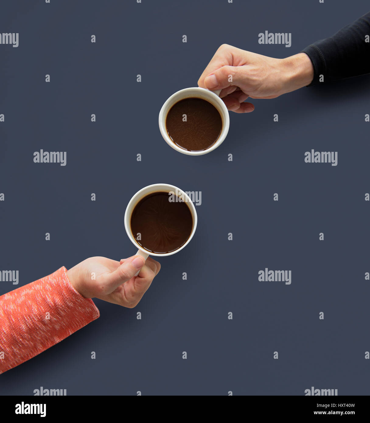Human Hand Holding Coffee Cup Morning Drinks Stock Photo - Alamy