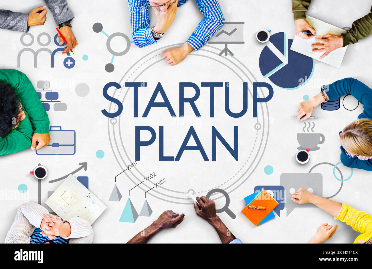 Startup Business Goals Strategy Fintech Stock Photo Alamy