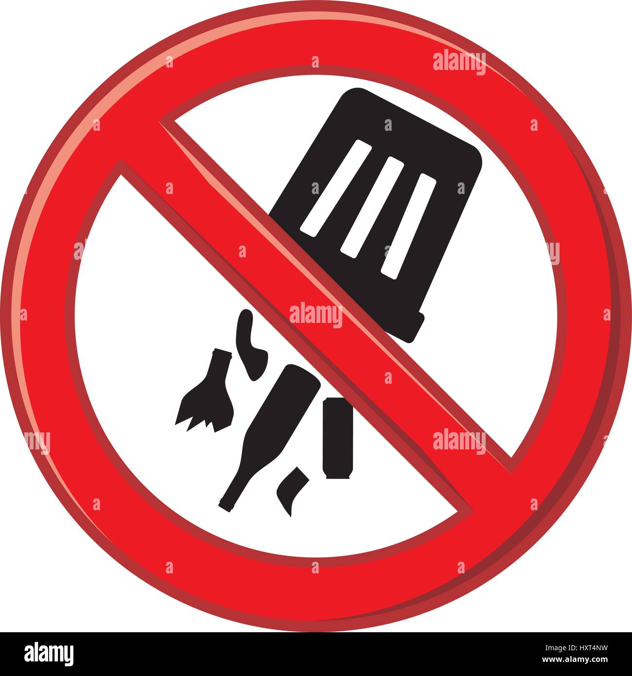 Don't throw trash hi-res stock photography and images - Alamy