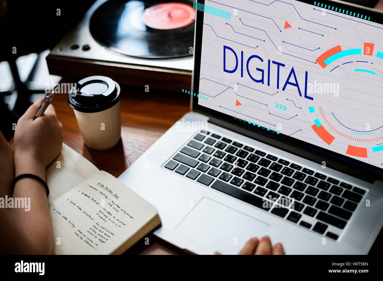Digital Community Digital Social Media Icon Stock Photo