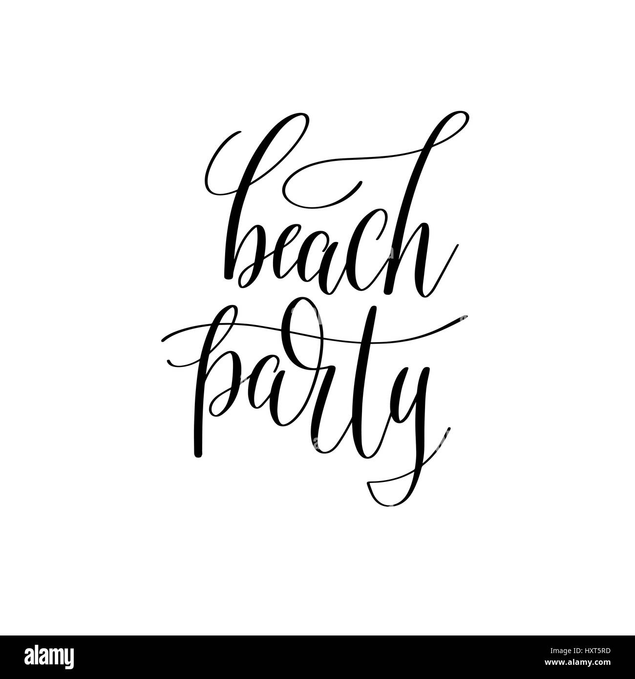 Beach party Black and White Stock Photos & Images - Alamy