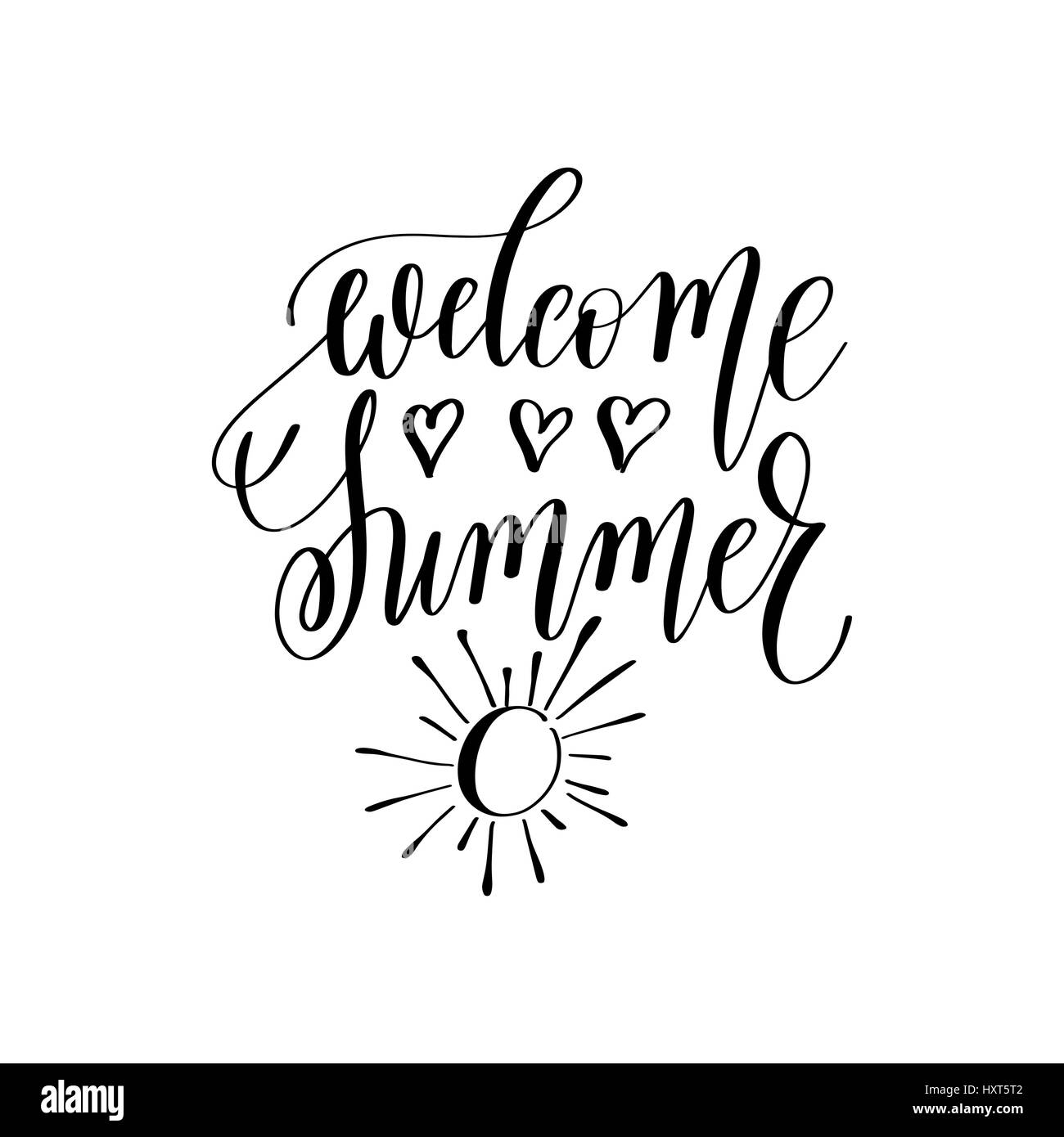 summer inspirational quote about summer travel Stock Vector