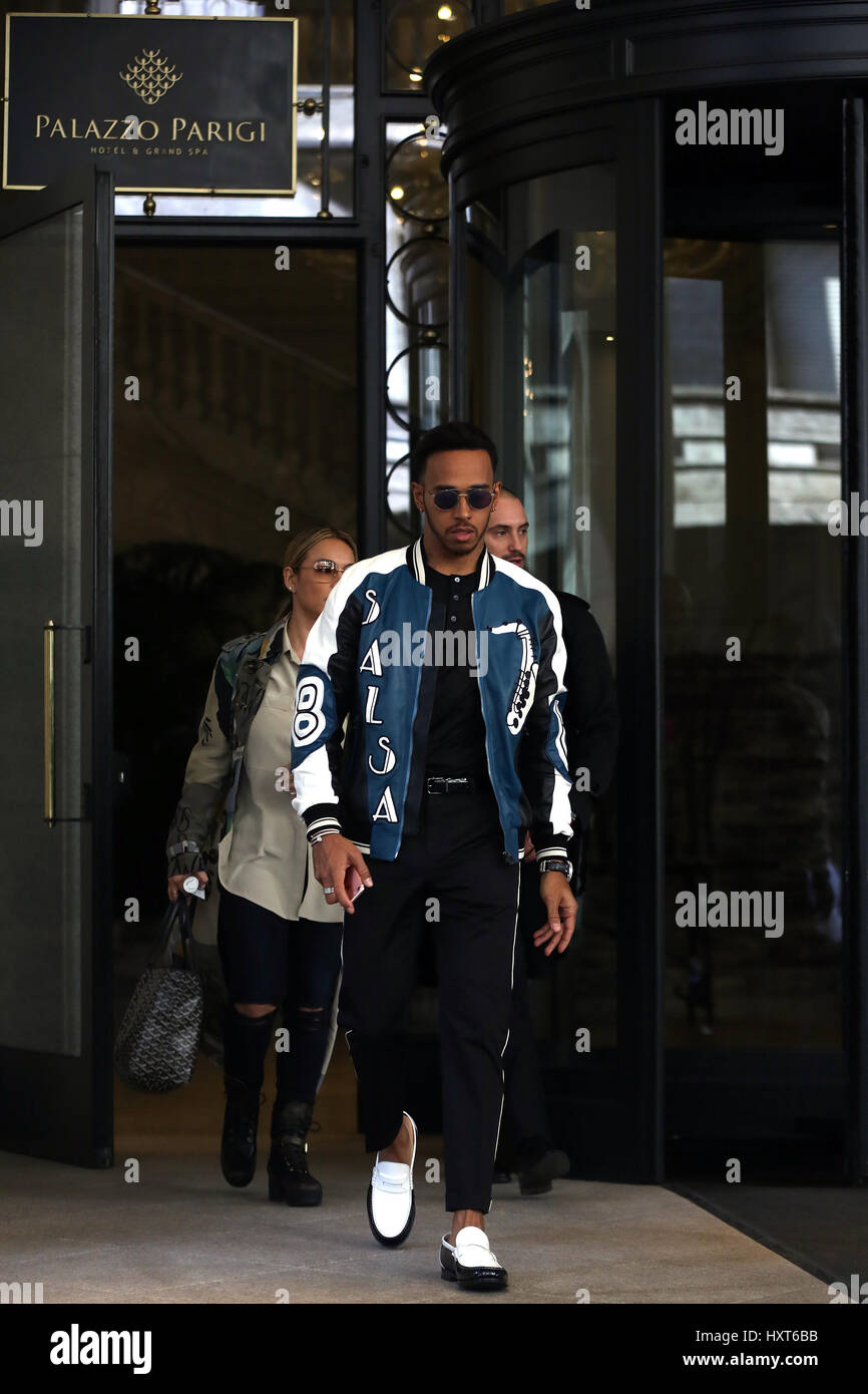 Lewis Hamilton Out And About In Milan During Milan Fashion Week Lewis Hamilton Out And About In Milan During Milan Fashion Week