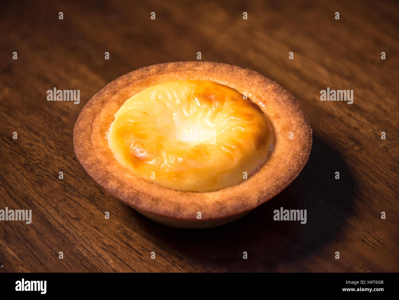 Cheese tart sold in Singapore Stock Photo