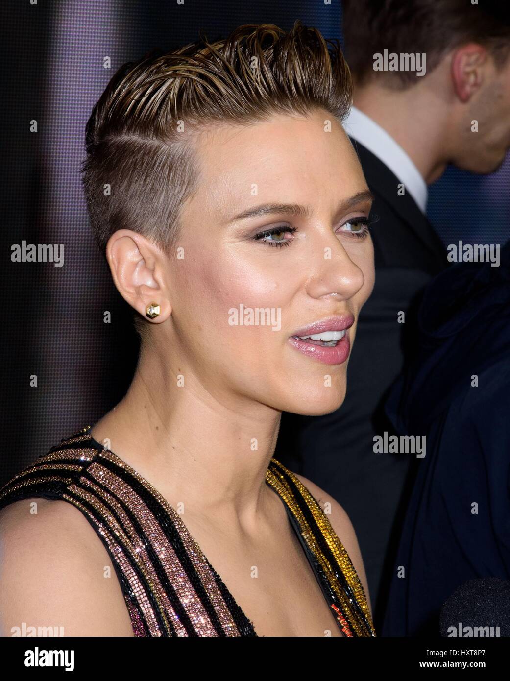 New York, NY, USA. 29th Mar, 2017. Scarlett Johansson at arrivals for GHOST IN THE SHELL Premiere, AMC Loews Lincoln Square, New York, NY March 29, 2017. Credit: RCF/Everett Collection/Alamy Live News Stock Photo