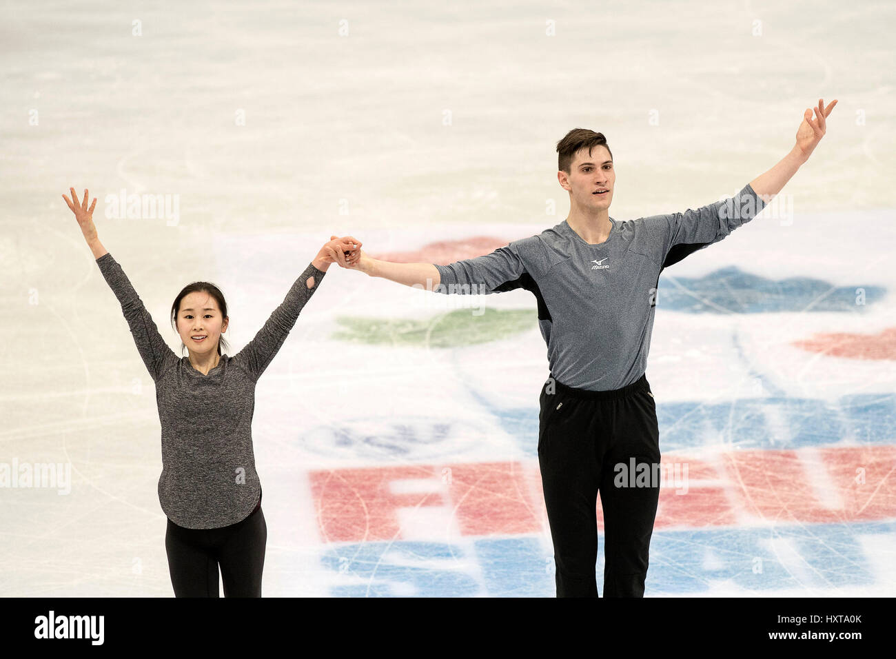 Helsinki, Finland. 27th Mar, 2017. Sumire Suto & Francis BoudreauAudet
