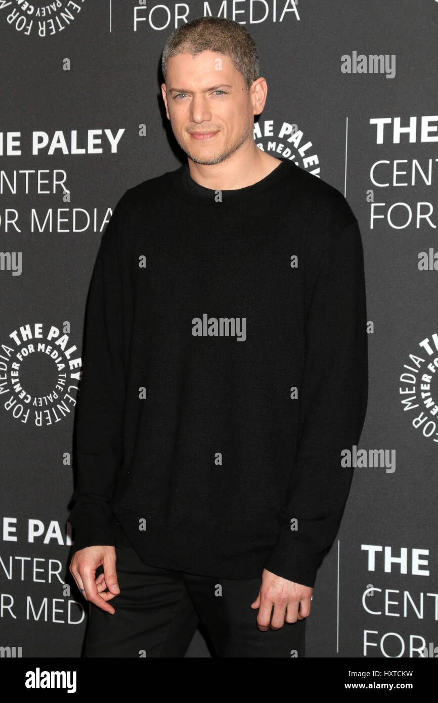 Beverly Hills, California, USA. 29th Mar, 2017. Wentworth Miller at 2017 PaleyLive LA Spring Season presents Prison Break at The Paley Center For Media in Beverly Hills, California on March 29, 2017. Credit: David Edwards/Media Punch/Alamy Live News Stock Photo