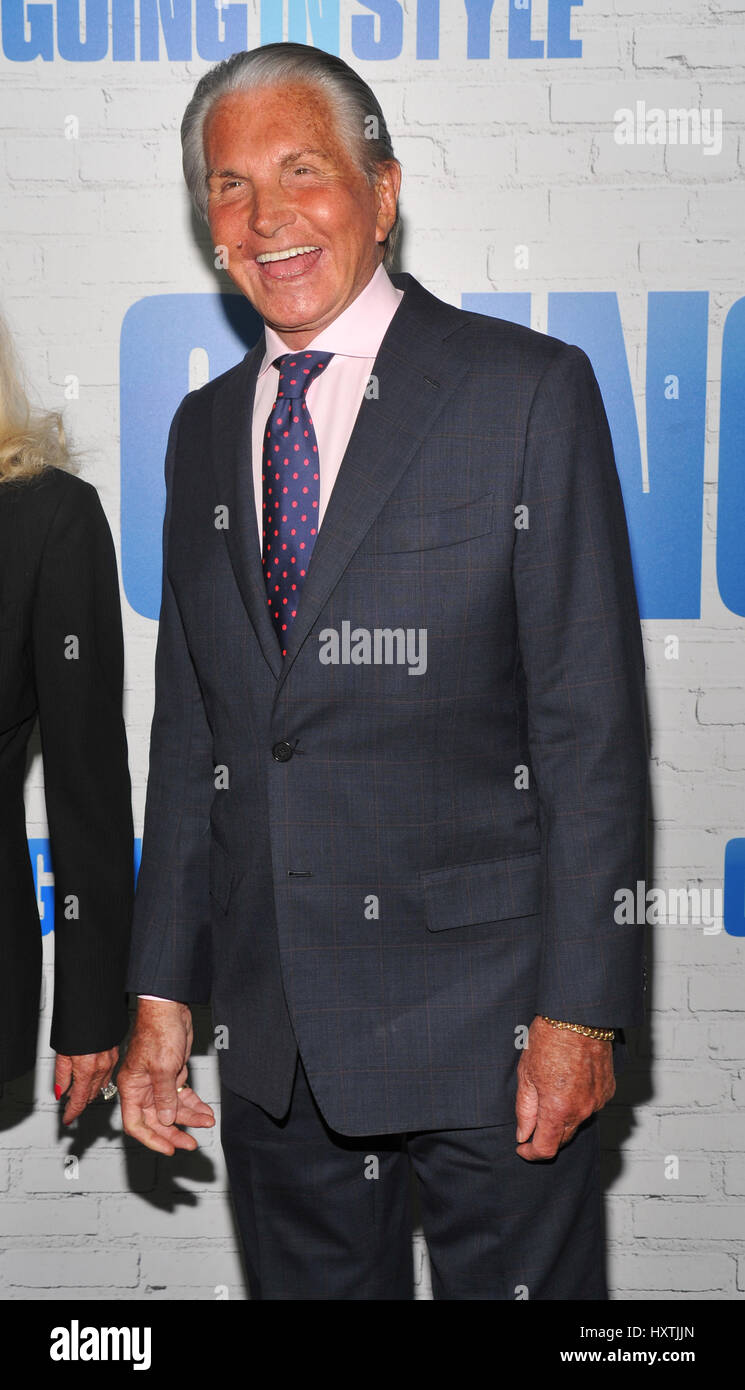 New York, USA. 30th March, 2017. George Hamilton attends the 'Going In ...