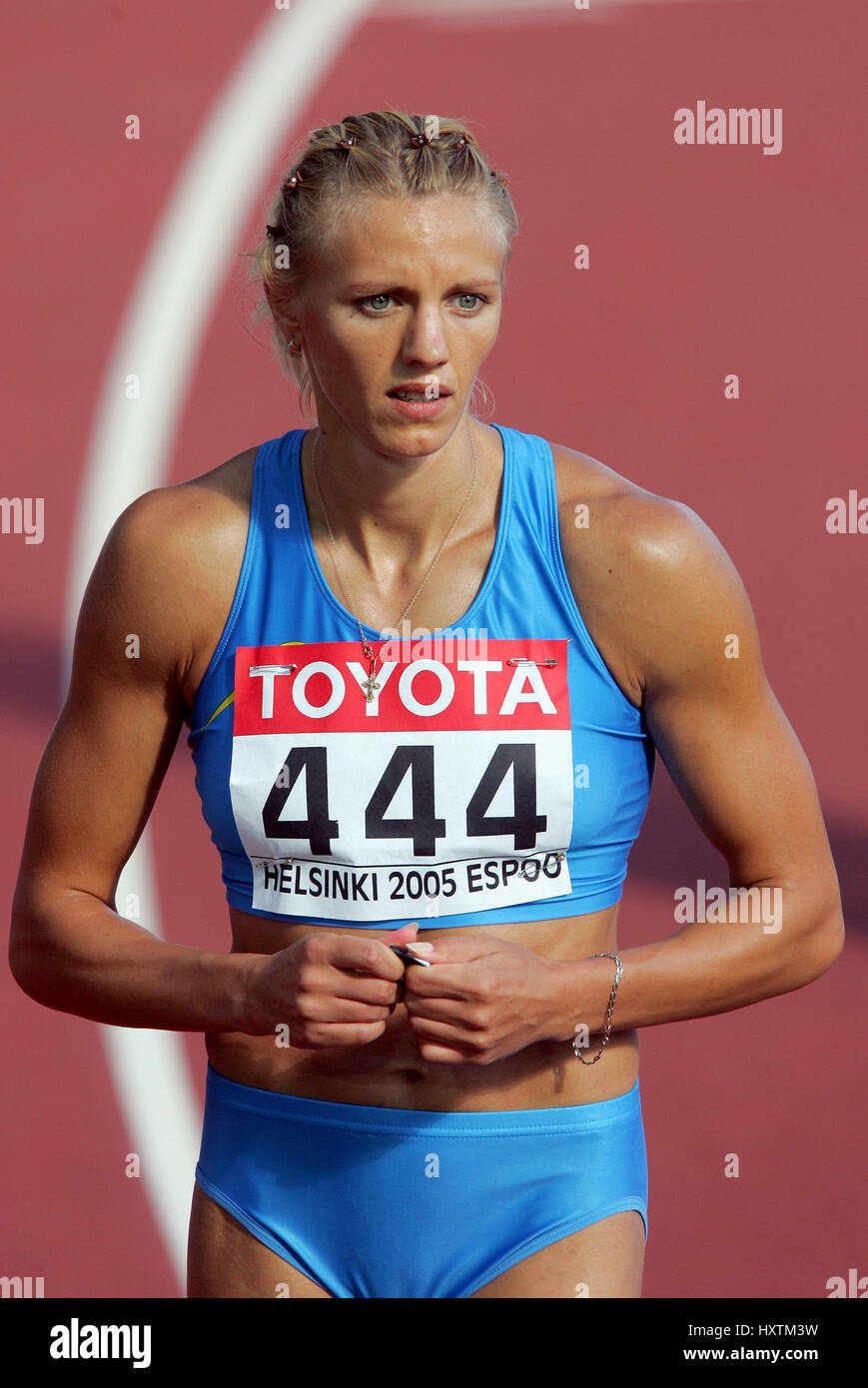 IRINA NAUMENKO HEPTAHLON 100 METRES HURDLES HELSINKI FINLAND 06 August ...