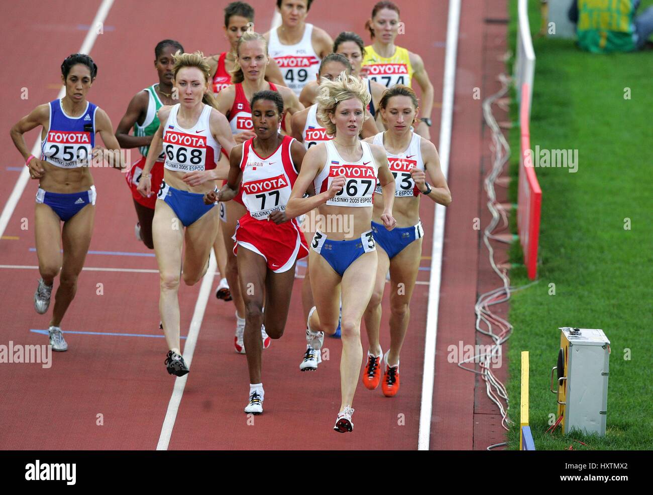 YELENA SOBOLEVA 1500 METRES OLYMPIC STADIUM HELSINKI FINLAND 14 August ...