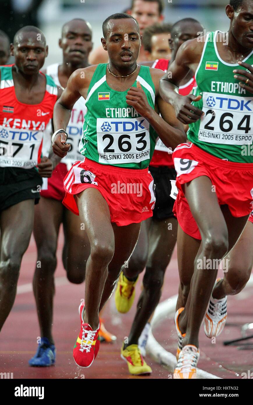 TARIKU BEKELE 5000 METRES ETHIOPIA OLYMPIC STADIUM HELSINKI FINLAND 11