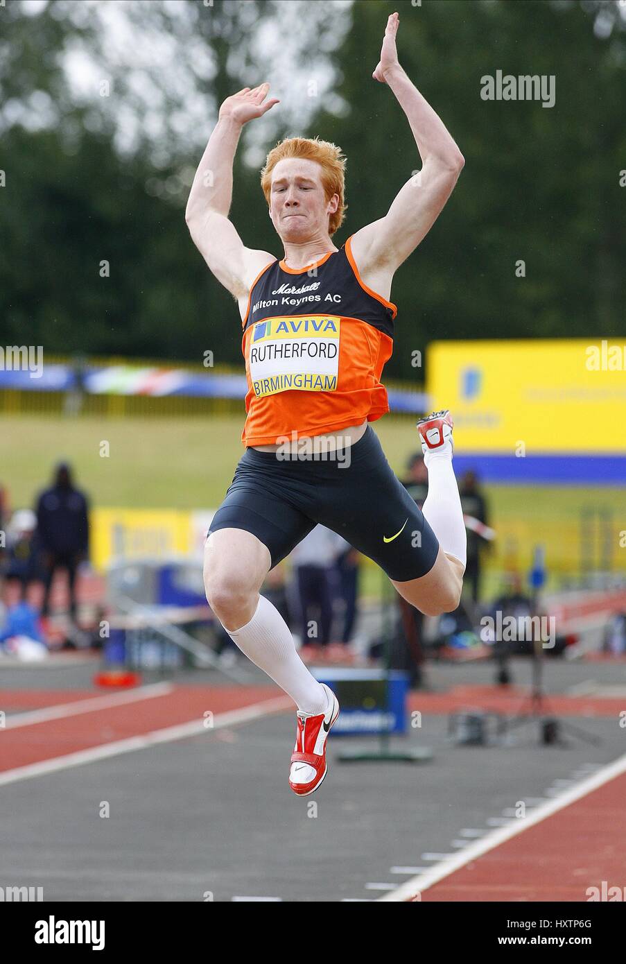 GREG RUTHERFORD LONG JUMP ALEXANDER STADIUM BIRMINGHAM ENGLAND 12 July ...