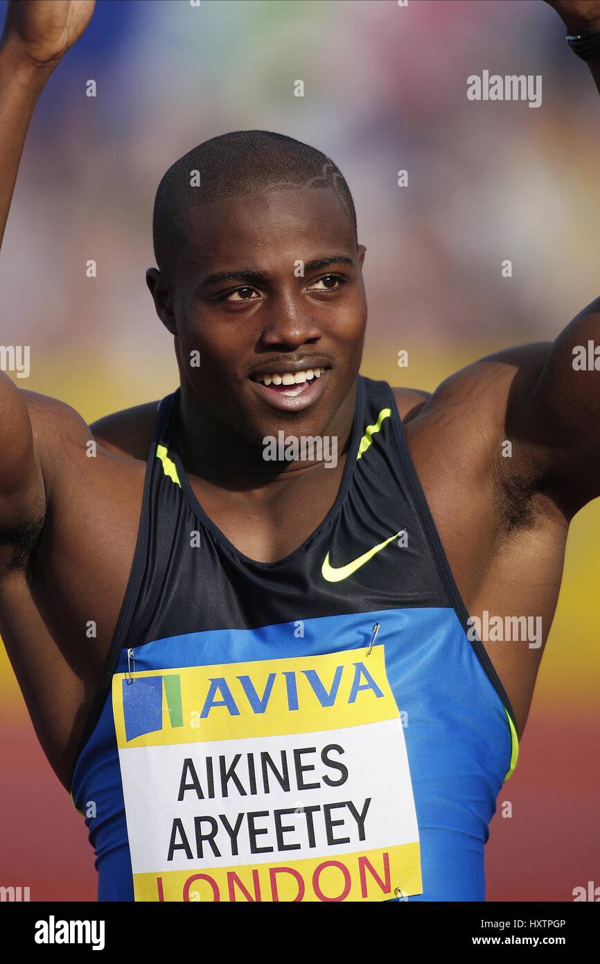HARRY AIKINES ARYEETEY 100 METRES CRYSTAL PALACE LONDON ENGLAND 25 July