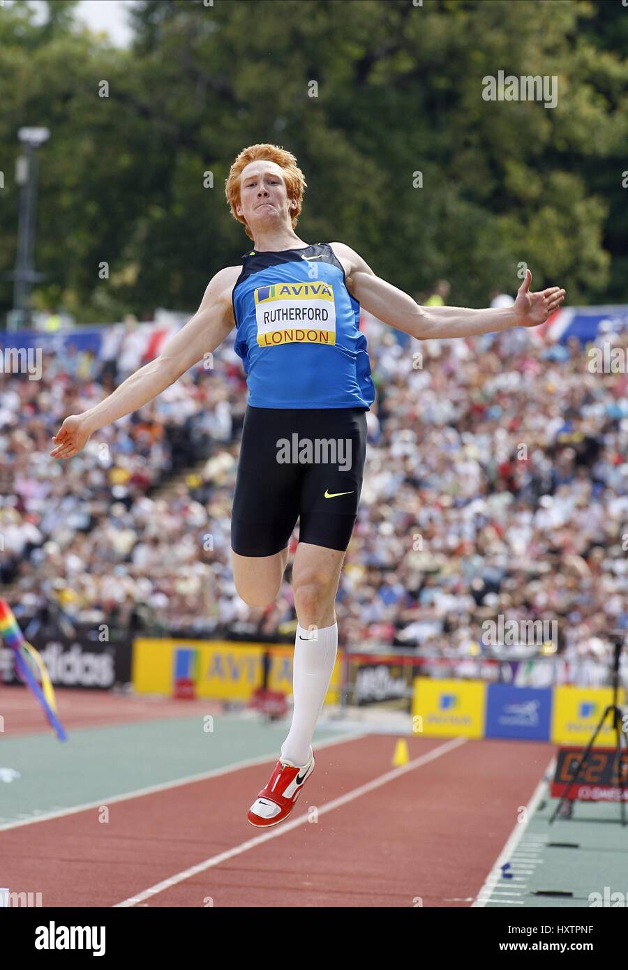 GREG RUTHERFORD LONG JUMP CRYSTAL PALACE LONDON ENGLAND 26 July 2008 ...