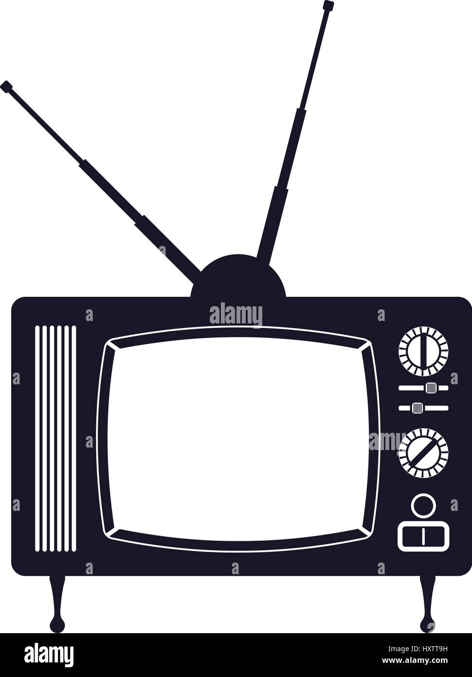 Old television media icon vector illustration graphic design Stock ...