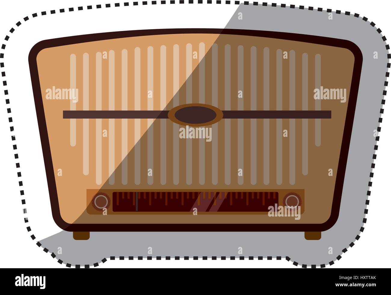 Vintage radio stereo Stock Vector Image & Art - Alamy