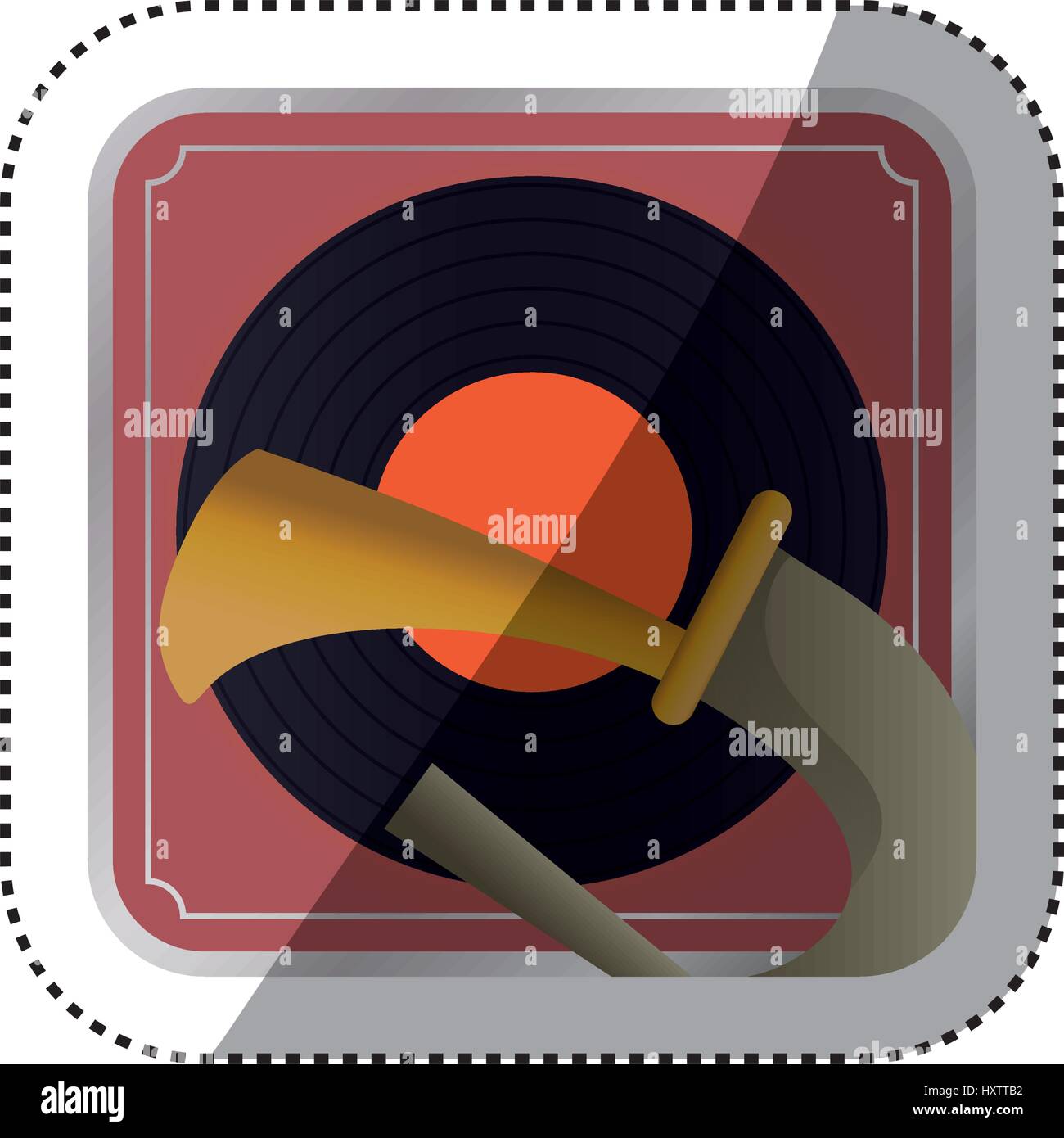 Vintage gramophone music device Stock Vector Image & Art Alamy