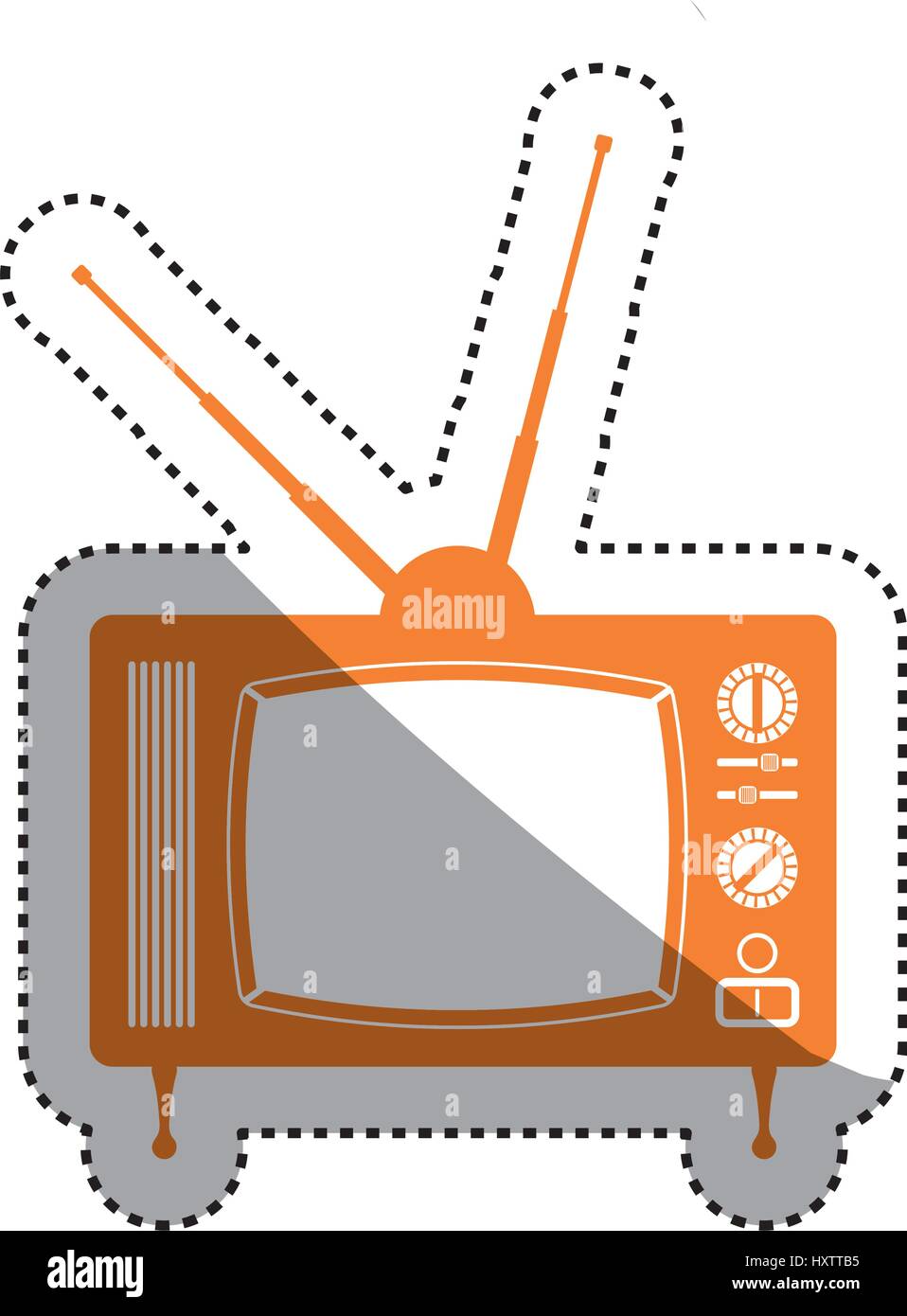Old television media Stock Vector Image & Art - Alamy
