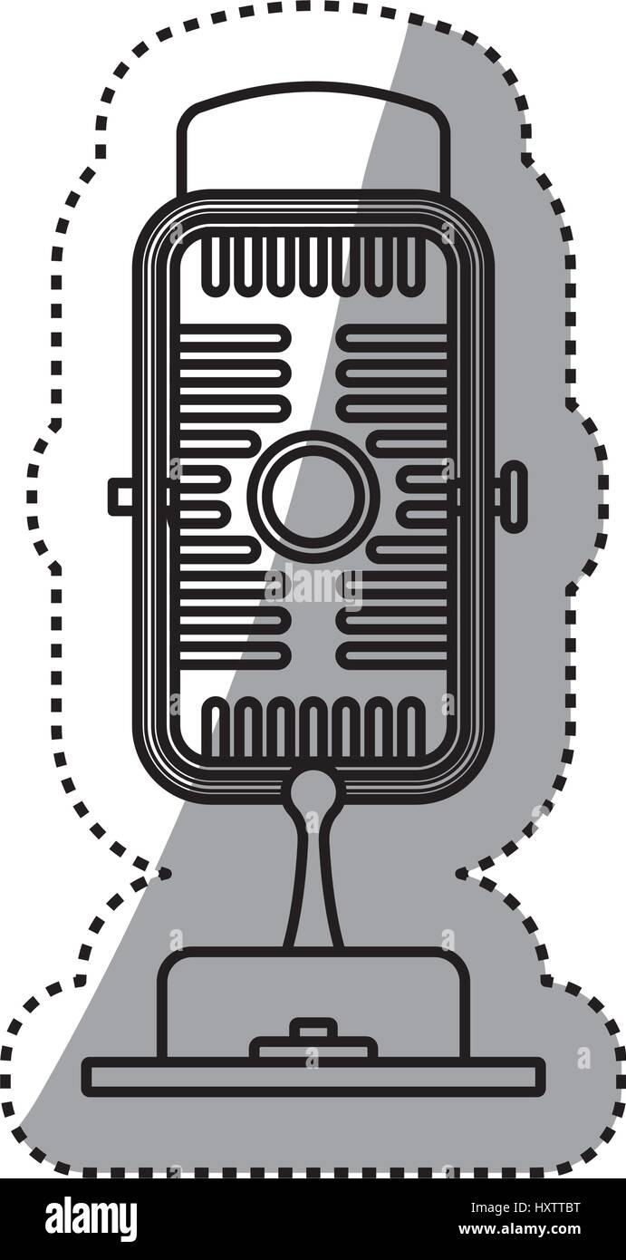 Vintage radio microphone Stock Vector Image & Art - Alamy