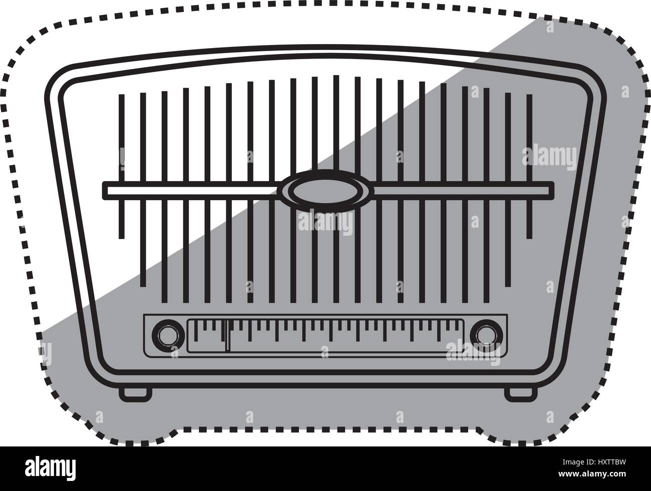 Vintage radio stereo Stock Vector Image & Art - Alamy