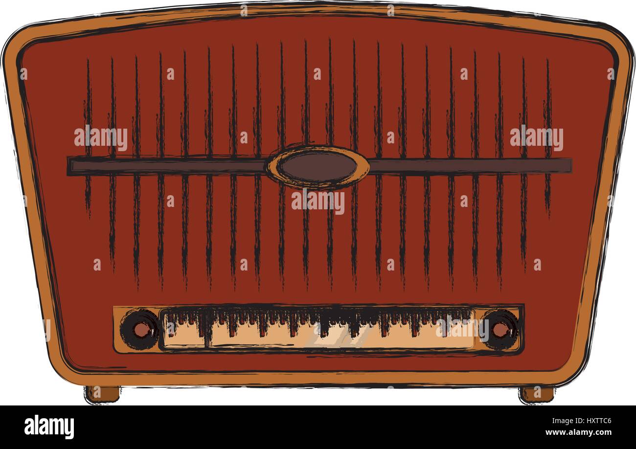 Vintage radio stereo Stock Vector Image & Art - Alamy