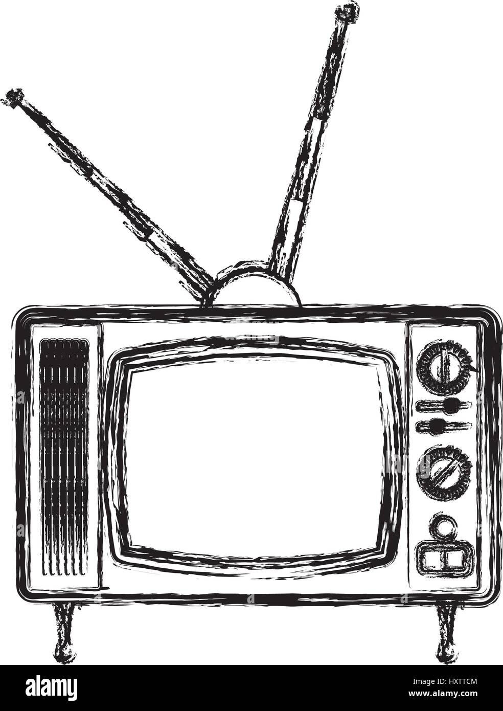 Old television media Stock Vector Image & Art - Alamy