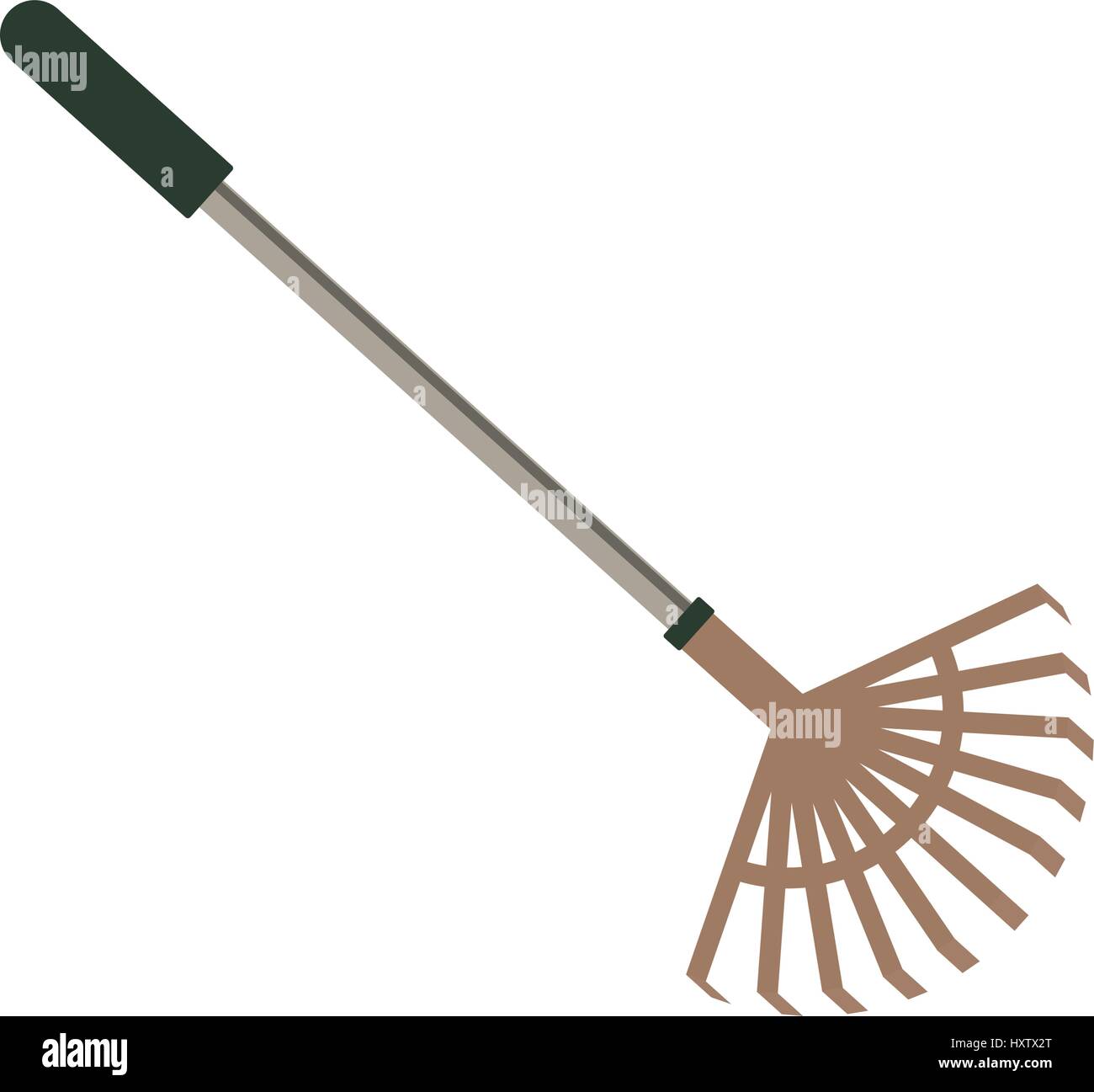 Rake gardening tool Stock Vector Image & Art - Alamy