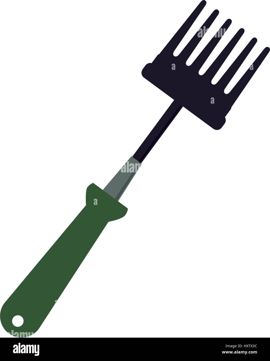 Rake gardening tool Stock Vector Image & Art - Alamy