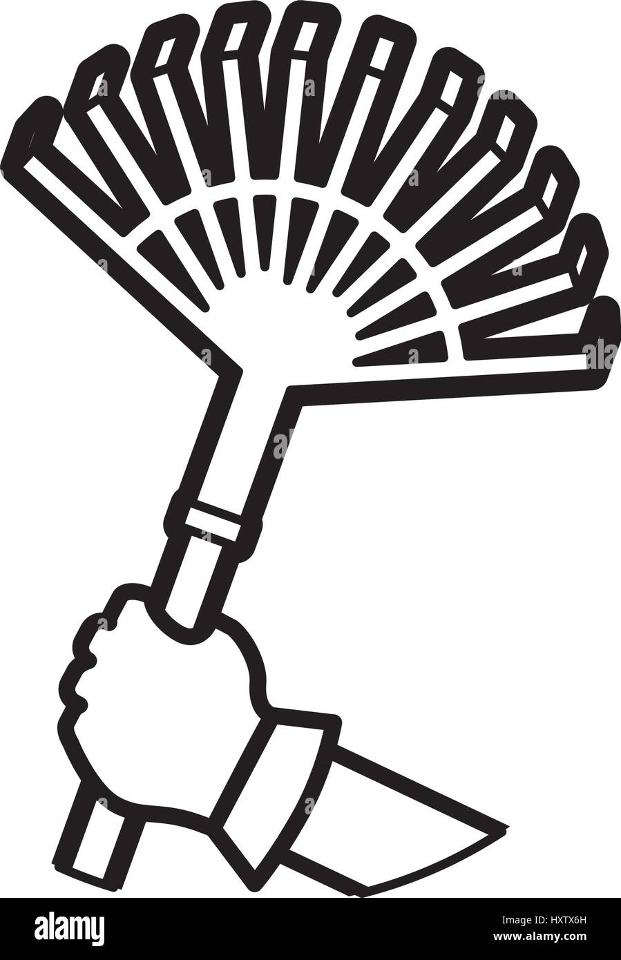 Rake gardening tool Stock Vector Image & Art - Alamy