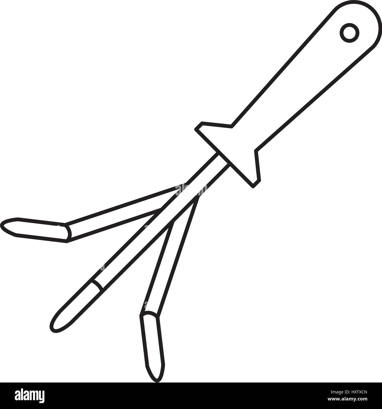 Rake gardening tool Stock Vector Image & Art - Alamy