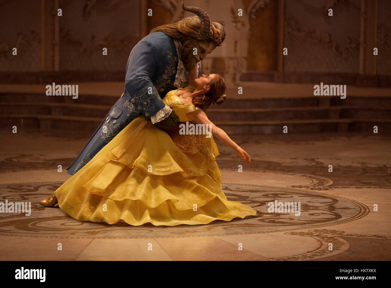 RELEASE DATE: March 17, 2017 TITLE: Beauty and the Beast STUDIO: Walt Disney Pictures DIRECTOR: Bill Condon PLOT: An adaptation of the fairy tale about a monstrous-looking prince and a young woman who fall in love. STARRING: Emma Watson as Belle, Dan Stevens as Beast. (Credit: © Walt Disney Pictures/Entertainment Pictures) Stock Photo