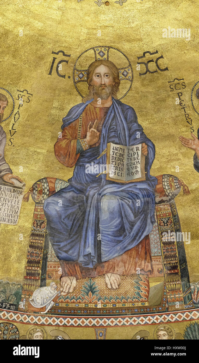 Jesus mosaic rome hi-res stock photography and images - Alamy