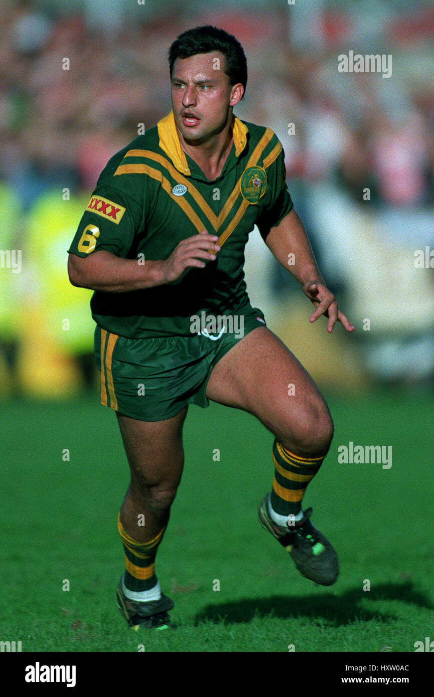 LAURIE DALEY AUSTRALIA RL 14 October 1990 Stock Photo