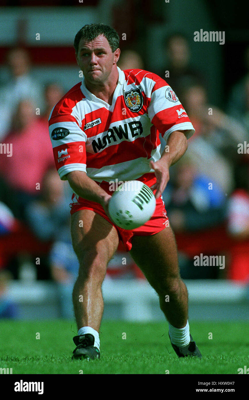 BILLY MCGINTY WIGAN RLFC 07 September 1992 Stock Photo