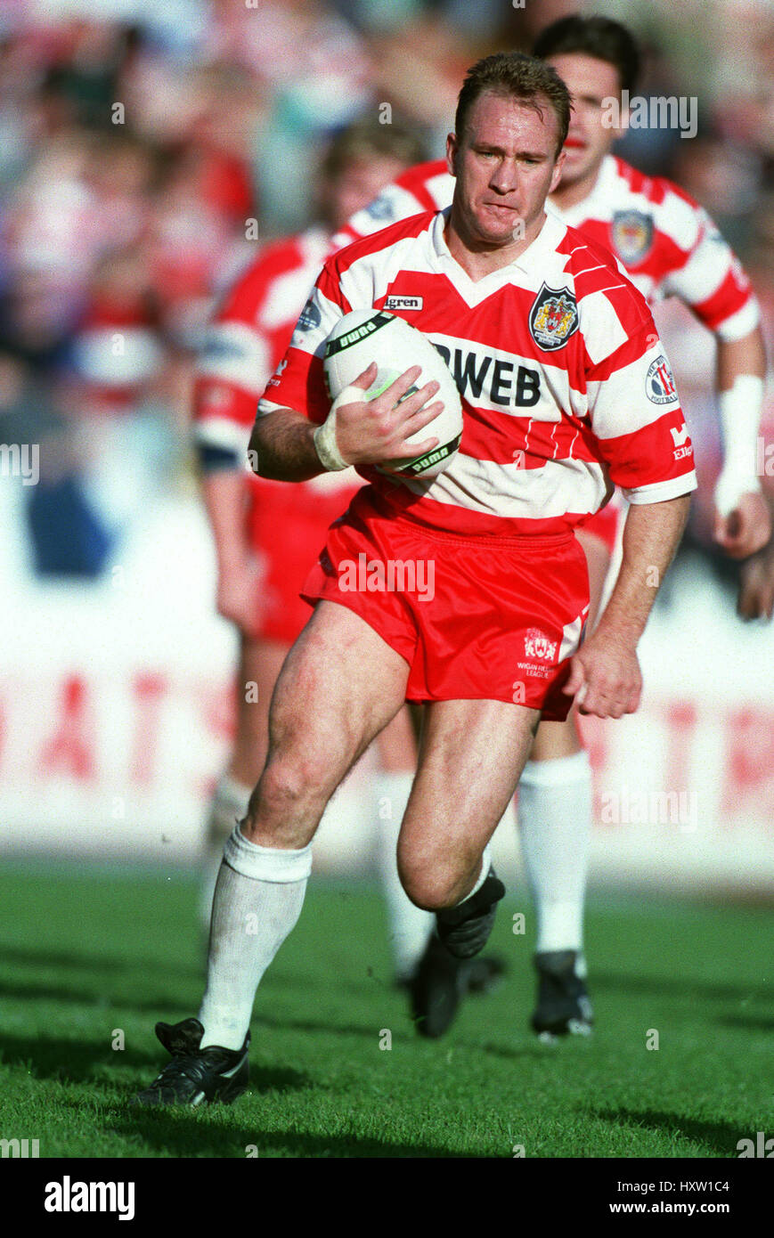 DEAN BELL WIGAN RLFC 16 October 1993 Stock Photo - Alamy