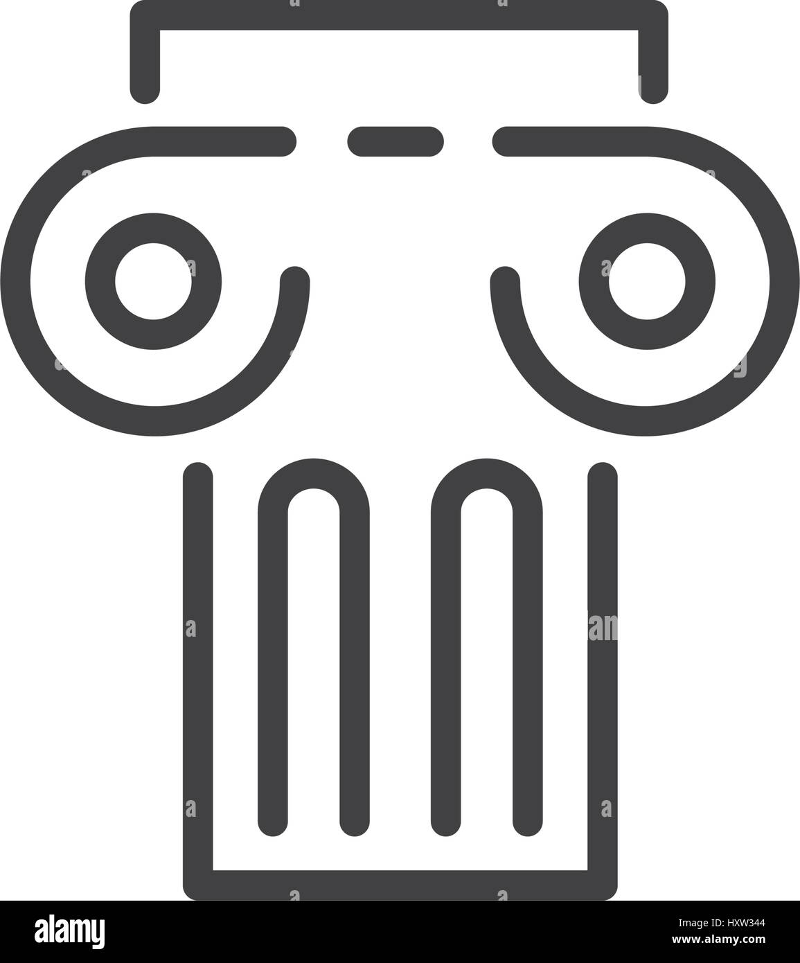 Ancient columns icon dotted Stock Vector Image & Art - Alamy