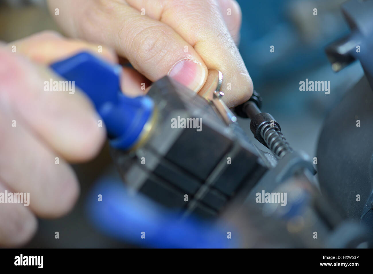 precise key duplication Stock Photo Alamy