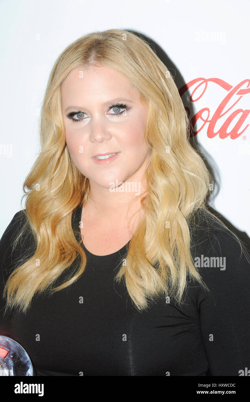 Actress/Comedian Amy Schumer arrives for The CinemaCon Big Screen Achievement Awards on April 23, 2015 in Las Vegas, Nevada. Stock Photo