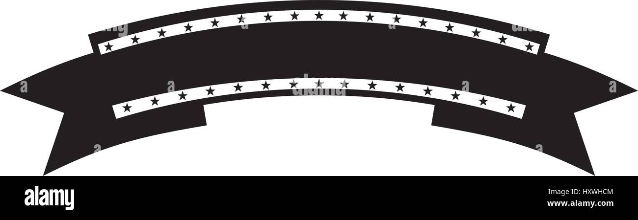 american frame with ribbon and star vector illustration design Stock ...